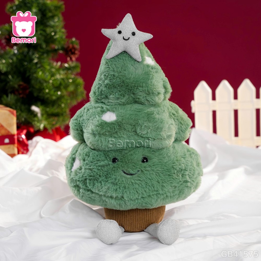 Gấu Bông Cây Thông Noel Mặt Cười