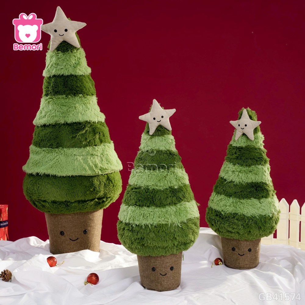 Gấu Bông Cây Thông Noel Xanh Đậm