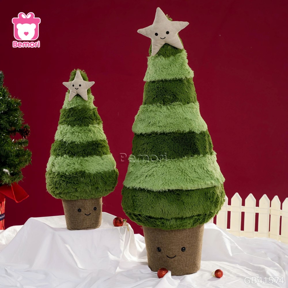 Gấu Bông Cây Thông Noel Xanh Đậm
