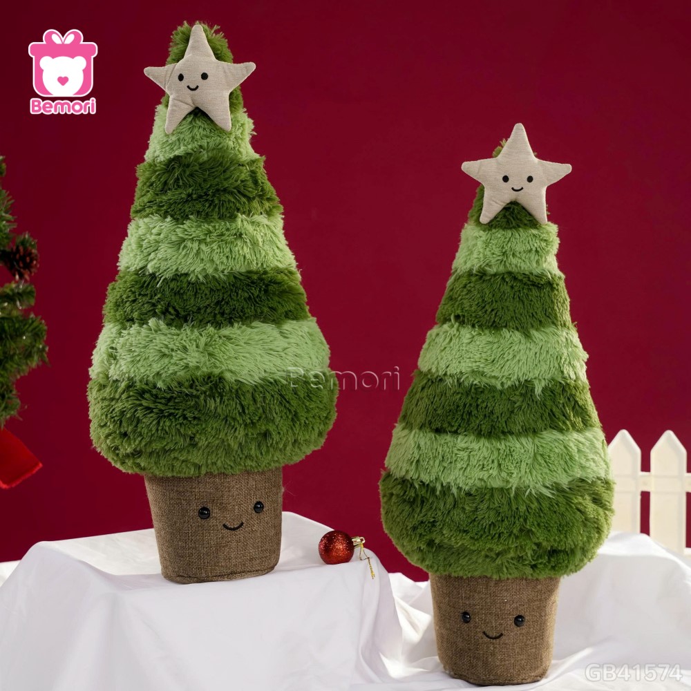 Gấu Bông Cây Thông Noel Xanh Đậm