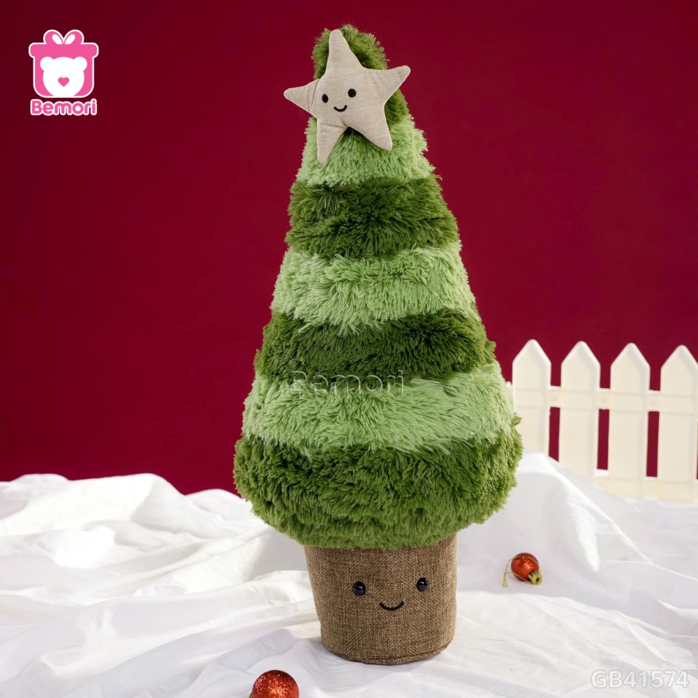 Gấu Bông Cây Thông Noel Xanh Đậm