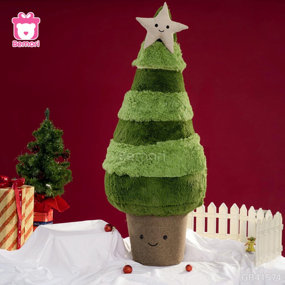 Gấu Bông Cây Thông Noel Xanh Đậm