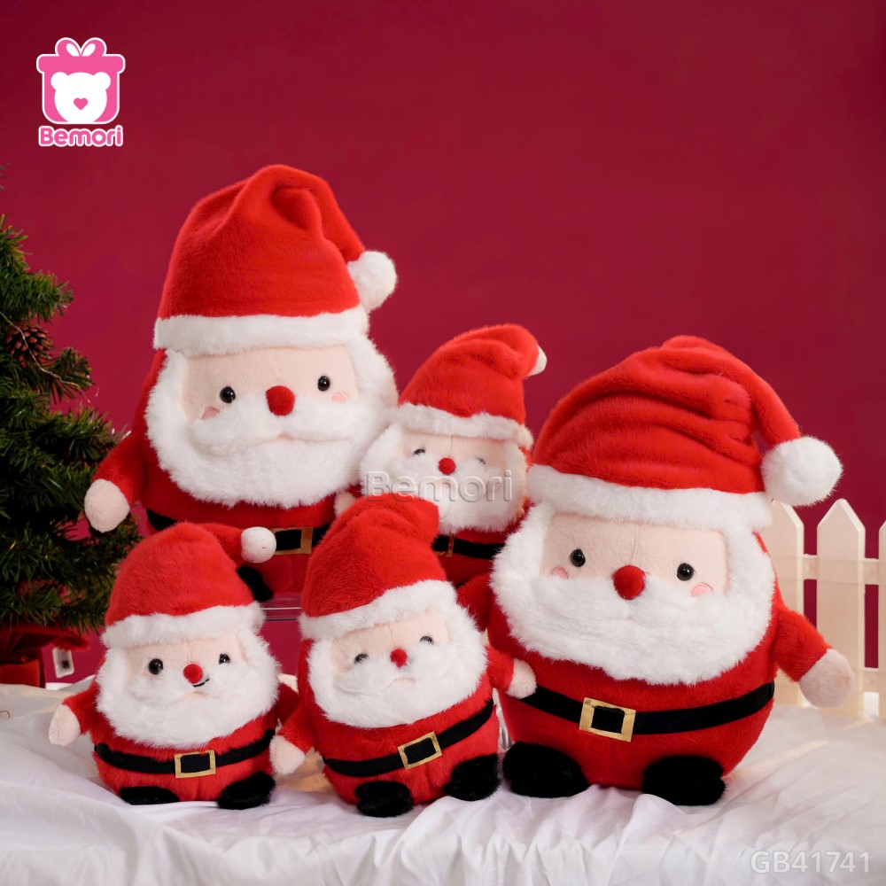 Gấu Bông Ông Già Noel Mũ Trơn