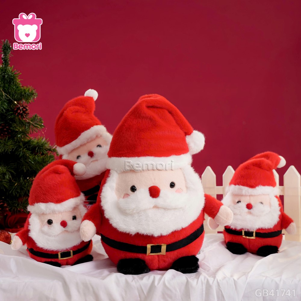 Gấu Bông Ông Già Noel Mũ Trơn