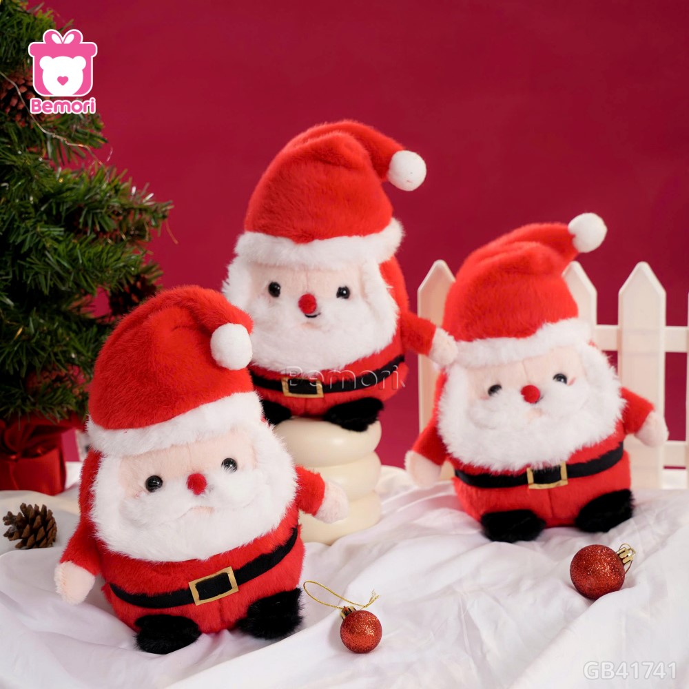 Gấu Bông Ông Già Noel Mũ Trơn