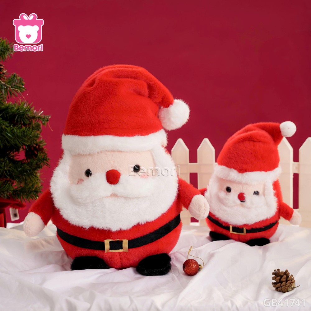 Gấu Bông Ông Già Noel Mũ Trơn
