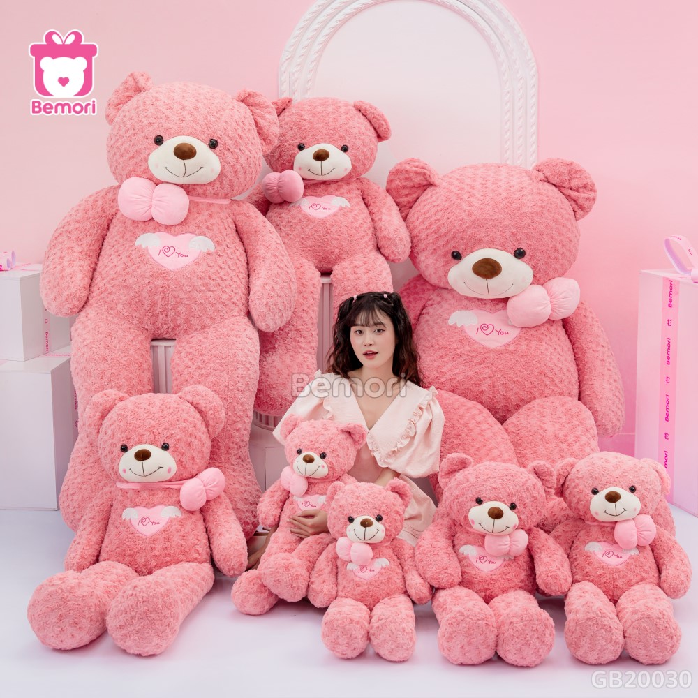 Teddy Angel Hồng dành tặng cô gái yêu thích sự dịu dàng và đáng yêu