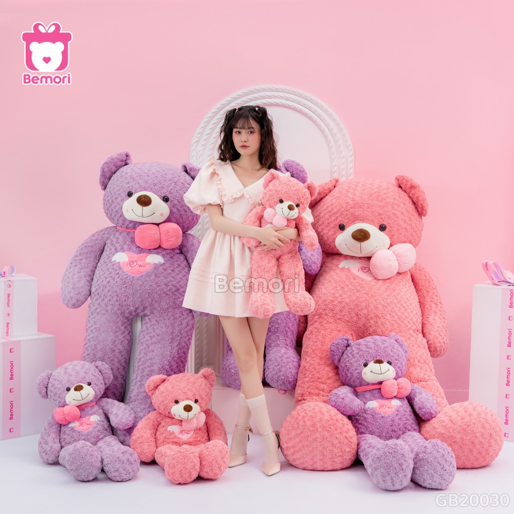 Gấu Bông Teddy Angel Hồng