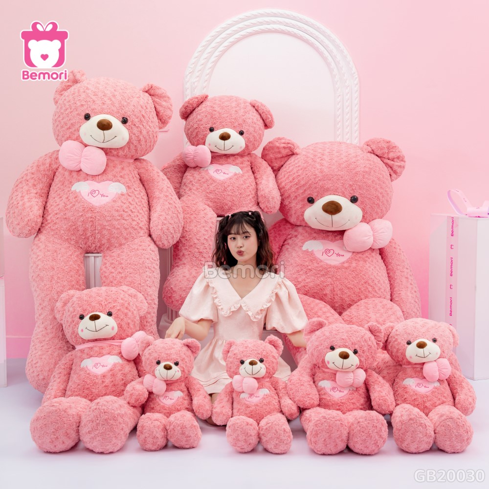 Gấu Bông Teddy Angel Hồng