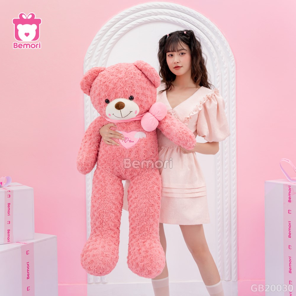 Gấu Bông Teddy Angel Hồng 1m1