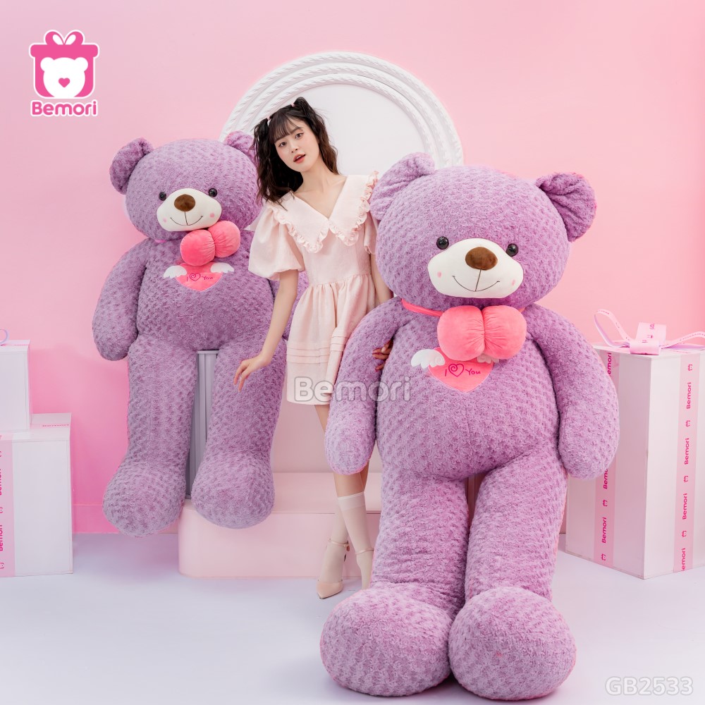 Gấu Bông Teddy Angel Tím cực độc lạ và đáng yêu