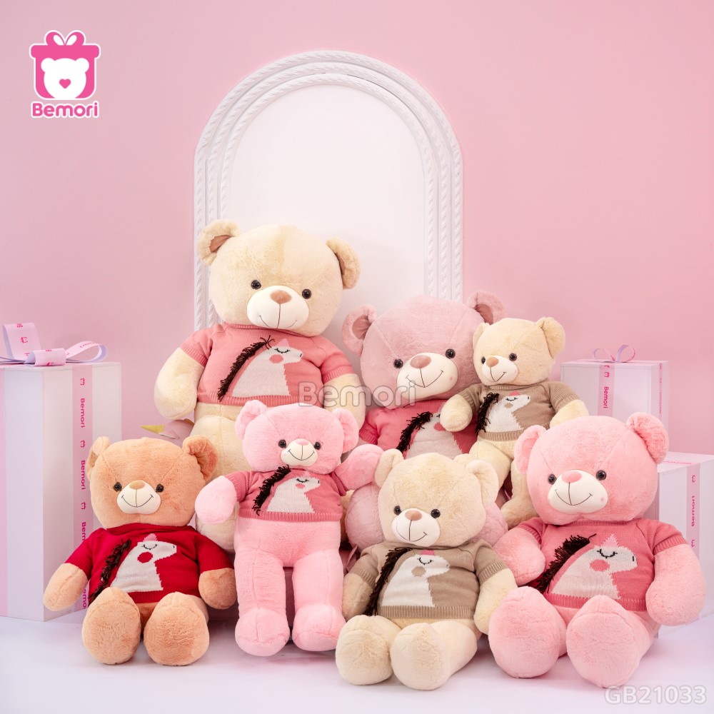 Gấu Bông Teddy Áo Kì Lân đa dạng màu sắc