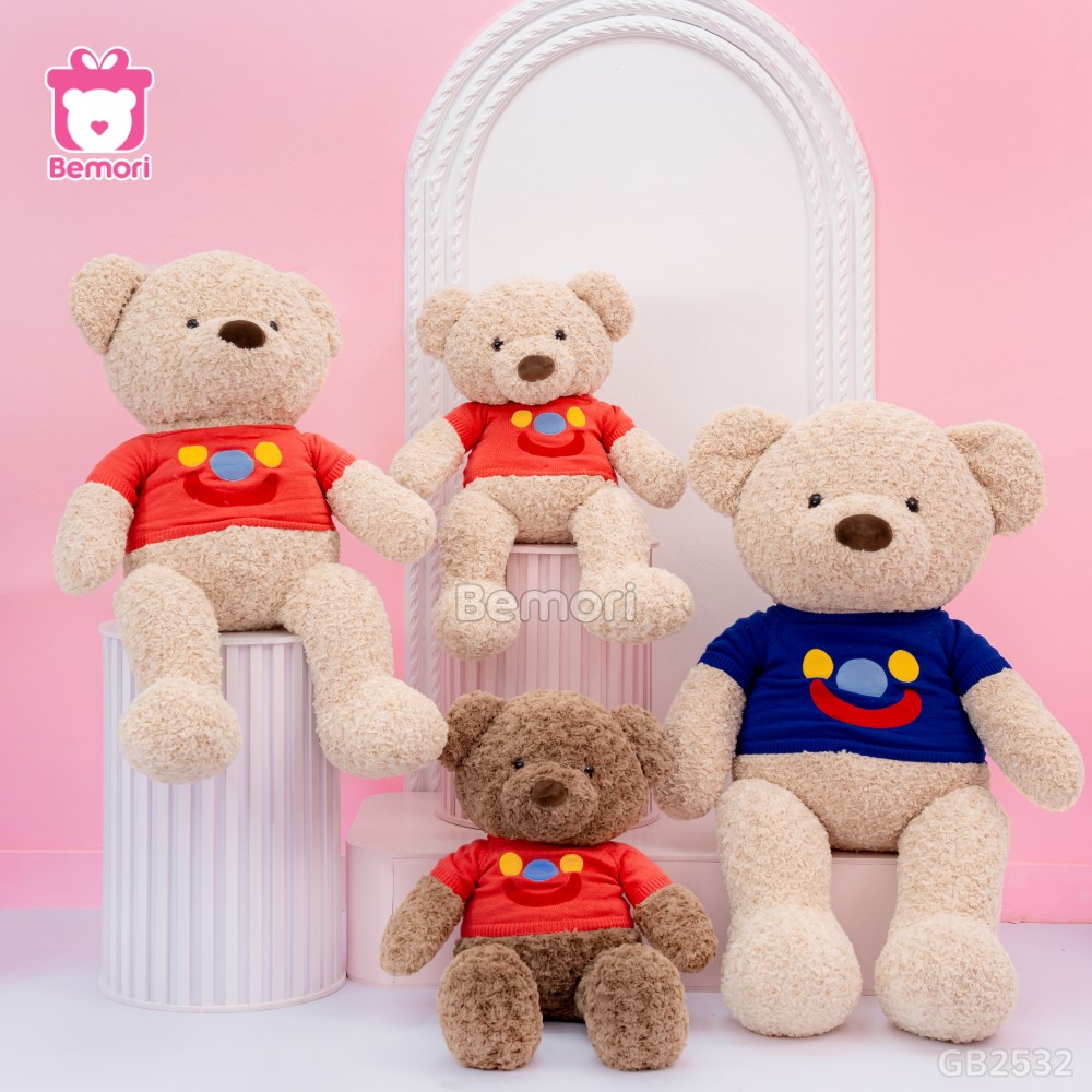 Gấu Bông Teddy Áo Mặt Cười Bigsize