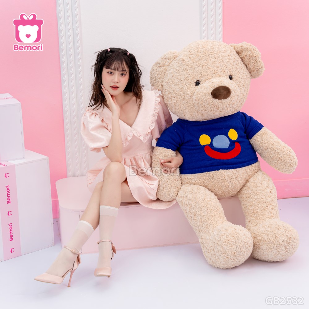 Gấu Bông Teddy Áo Mặt Cười Bigsize