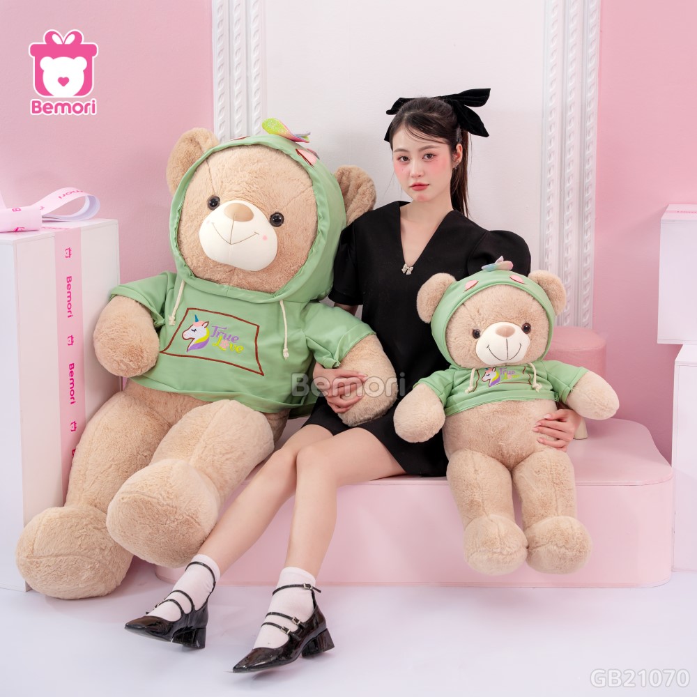 Gấu Bông Teddy Áo Nỉ Kì Lân