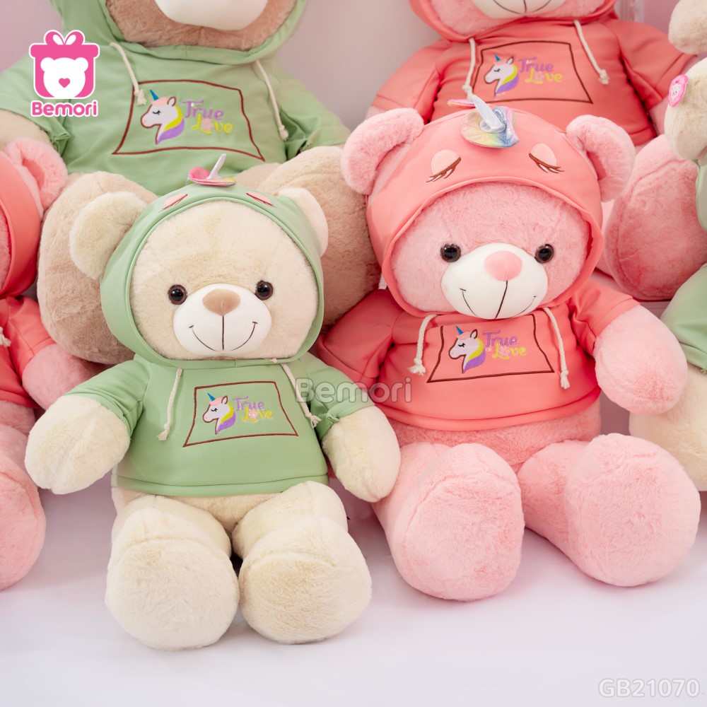 Gấu Bông Teddy Áo Nỉ Kì Lân