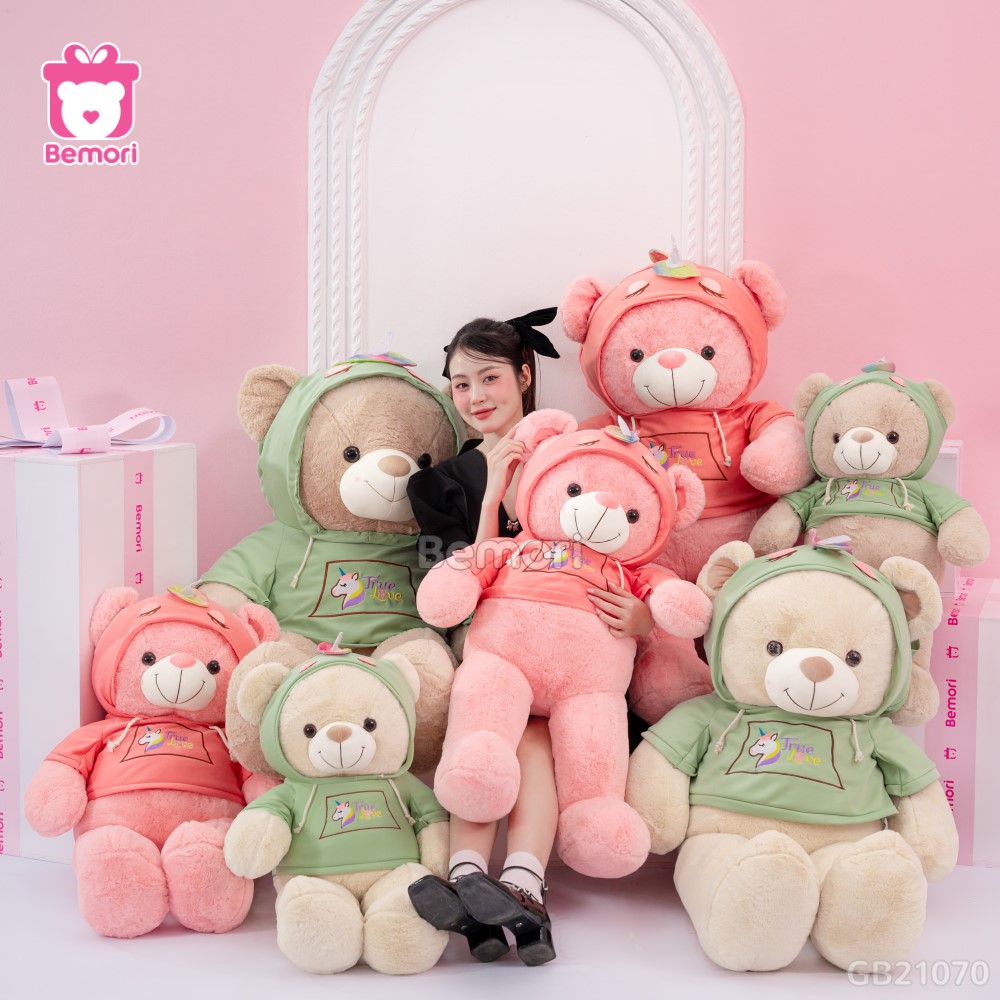 Gấu Bông Teddy Áo Nỉ Kì Lân