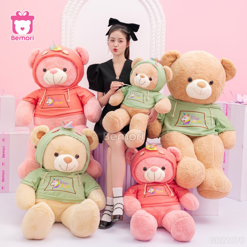 Gấu Bông Teddy Áo Nỉ Kì Lân Bigsize