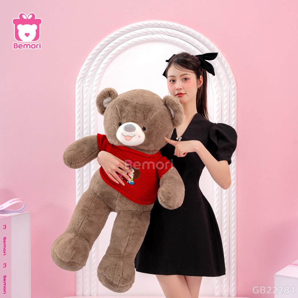 Gấu Bông Teddy Len Kiss Lông Trơn