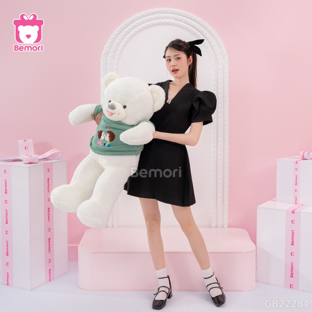 Gấu Bông Teddy Len Kiss Lông Trơn