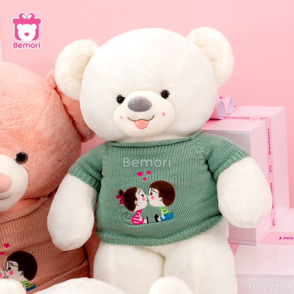 Gấu Bông Teddy Len Kiss Lông Trơn