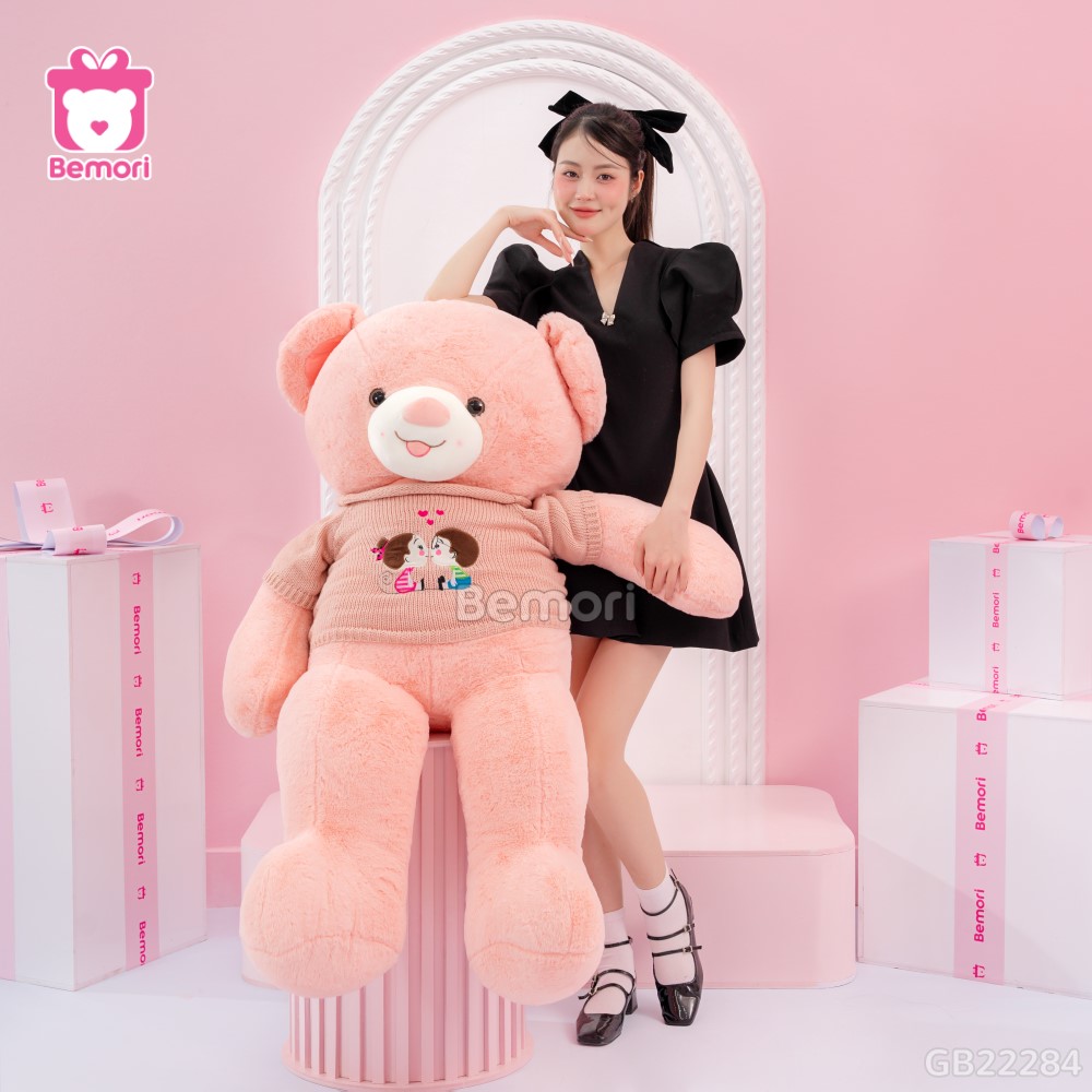 Gấu Bông Teddy Len Kiss Lông Trơn