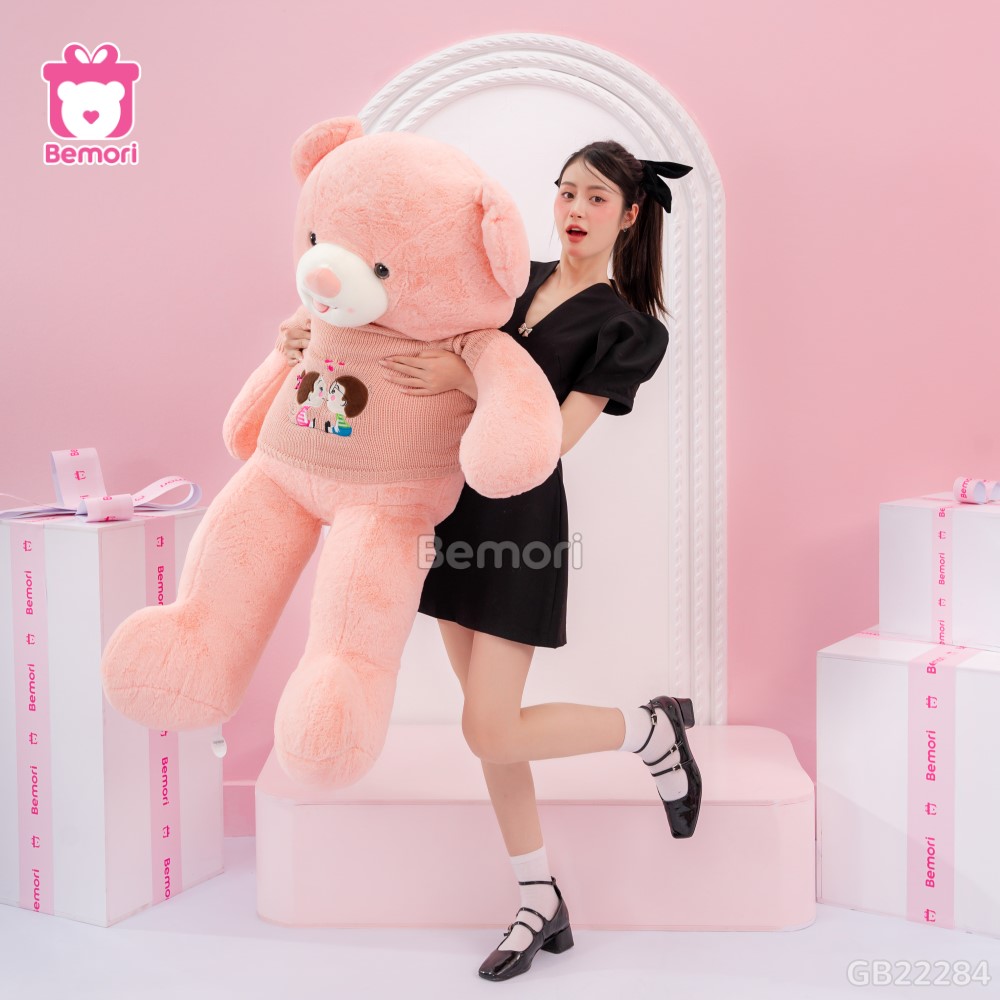 Gấu Bông Teddy Len Kiss Lông Trơn