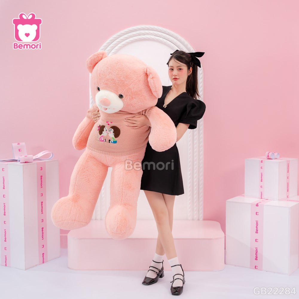 Gấu Bông Teddy Len Kiss Lông Trơn