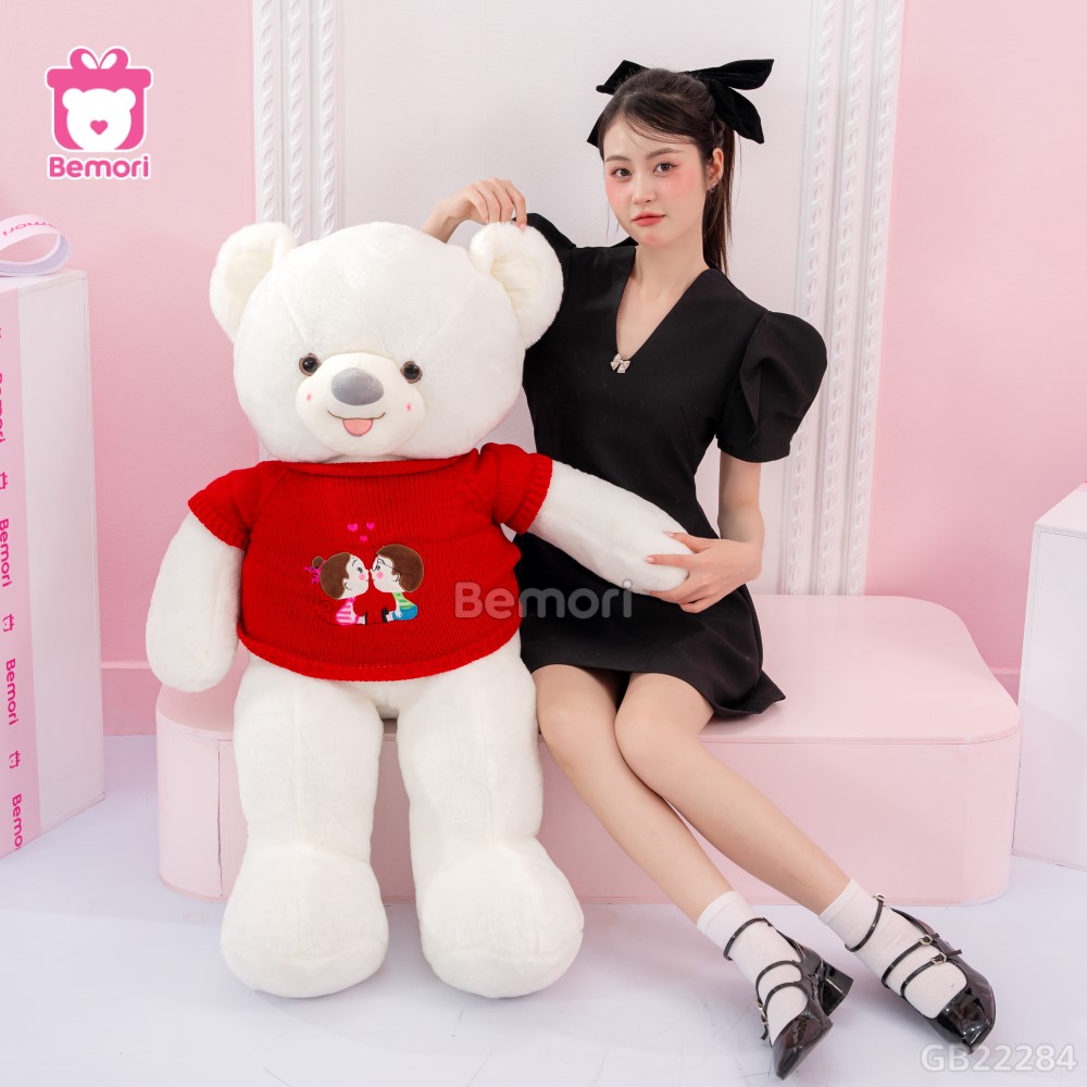 Gấu Bông Teddy Len Kiss Lông Trơn