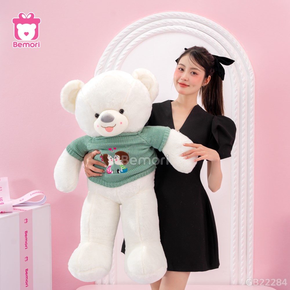 Gấu Bông Teddy Len Kiss Lông Trơn