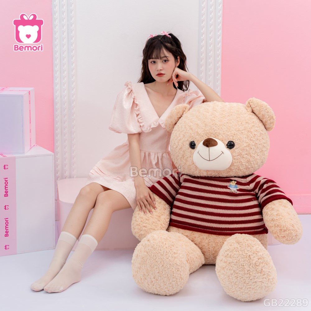 Gấu Bông Teddy Logo Baby 1m7 – người bạn đồng hành dễ thương