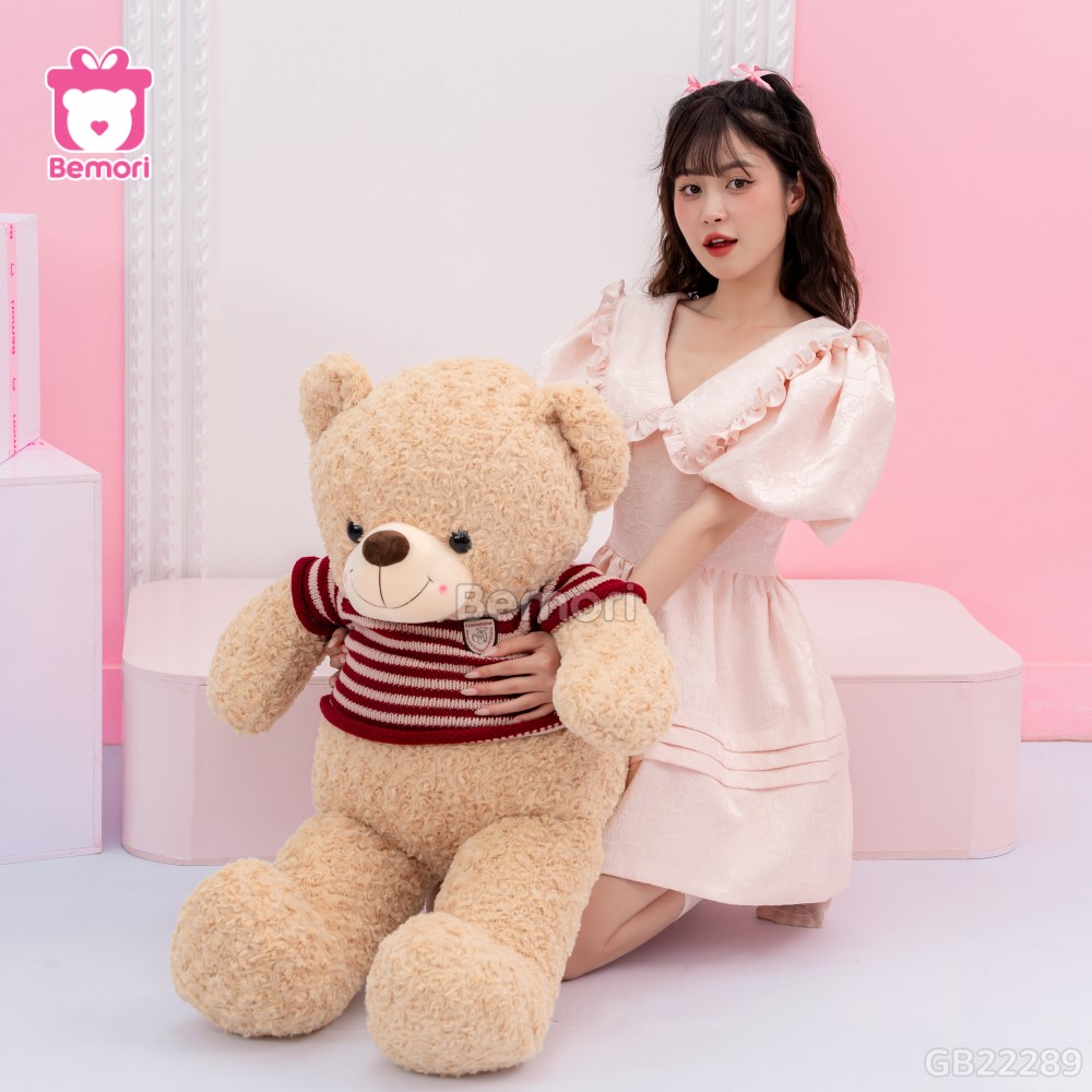 Gấu Bông Teddy Logo Baby kích thước lớn đủ để ôm trọn vẹn