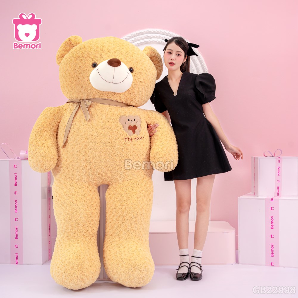 Gấu Bông Teddy Mặt Gấu Ôm Tim 2m1