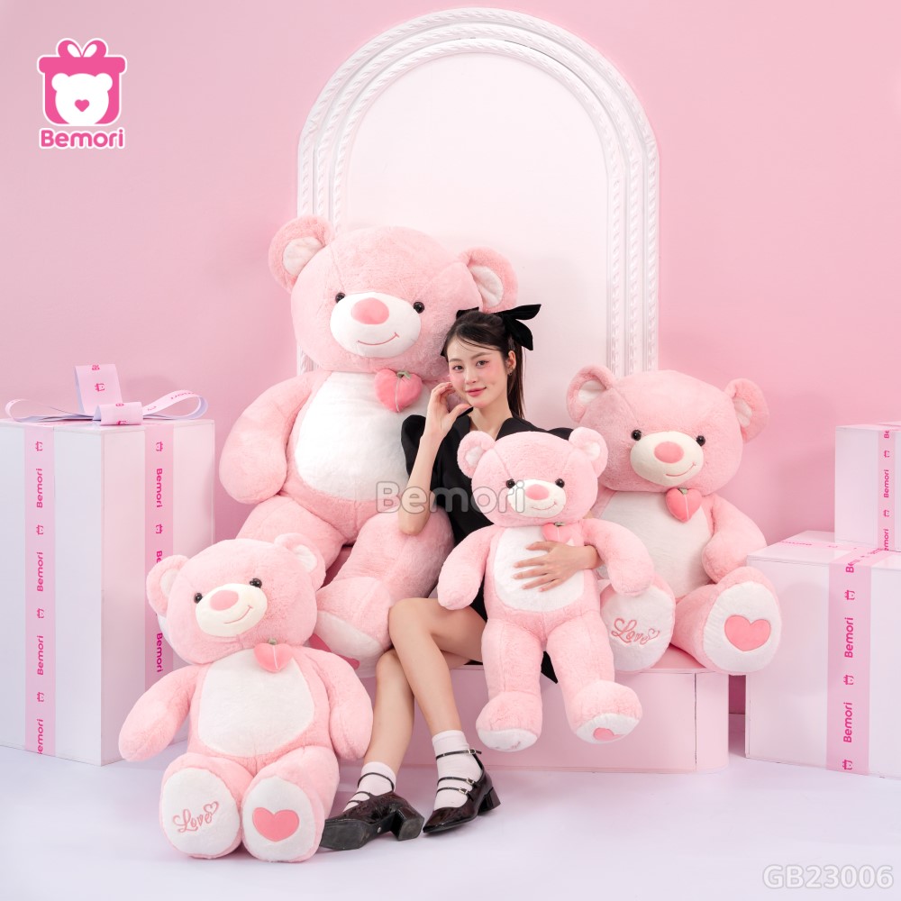 Gấu Bông Teddy Ngực Quả Dâu