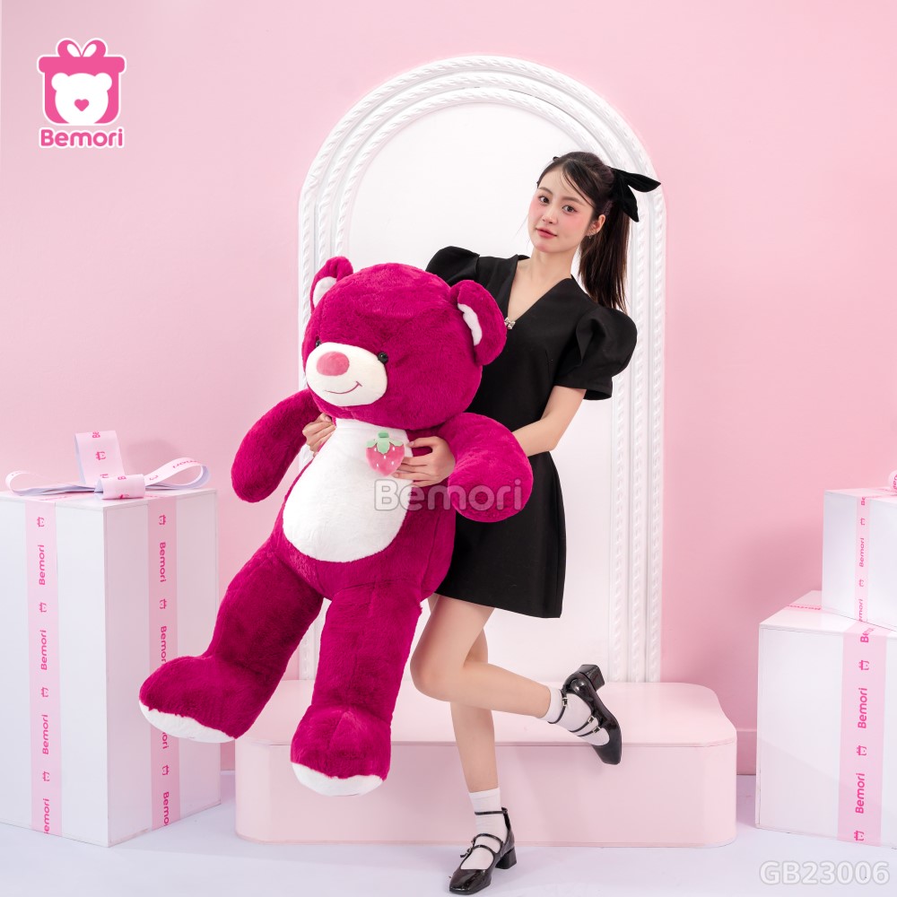 Gấu Bông Teddy Ngực Quả Dâu