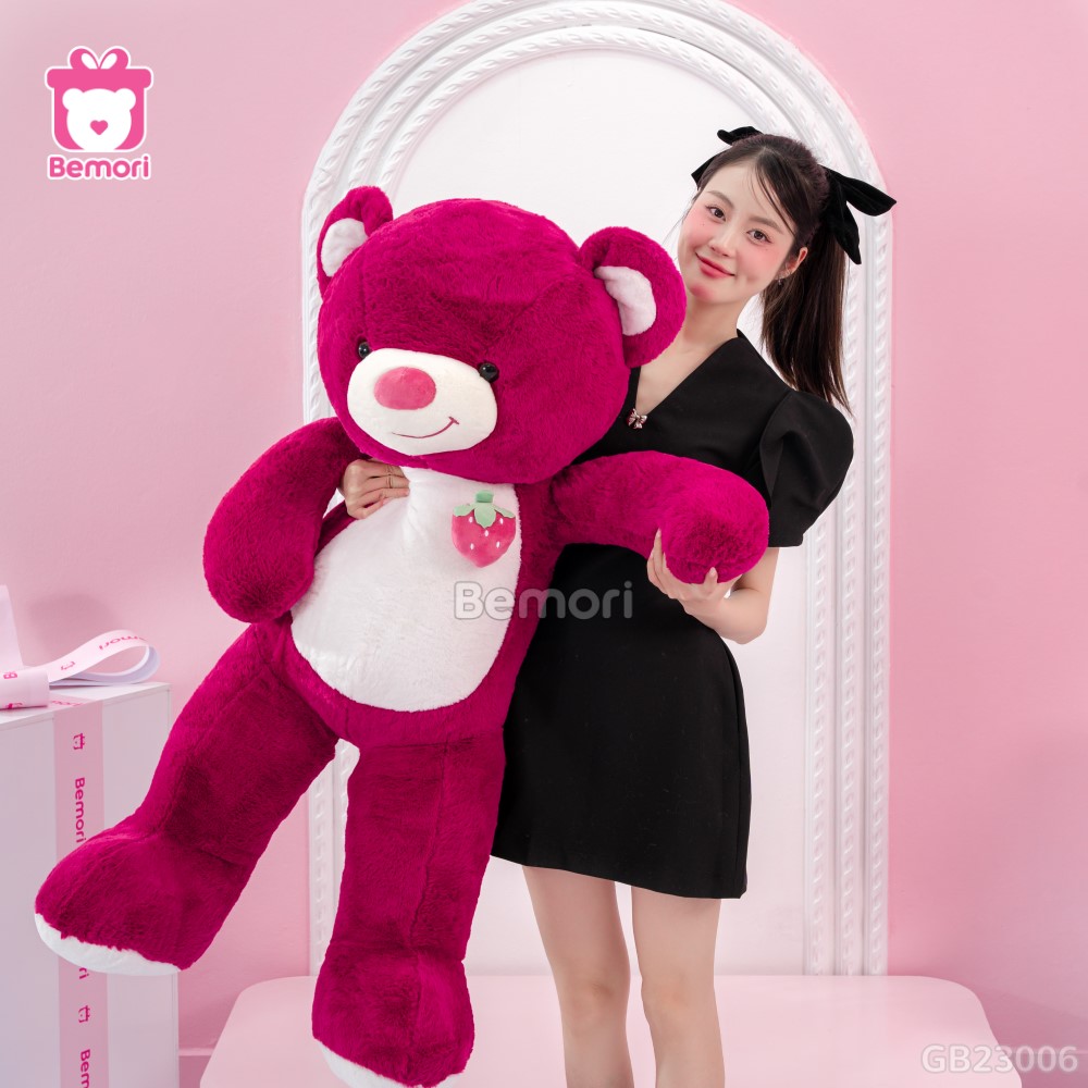 Gấu Bông Teddy Ngực Quả Dâu