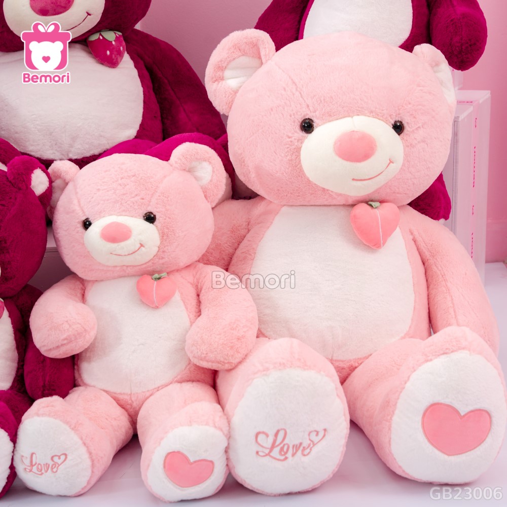 Gấu Bông Teddy Ngực Quả Dâu