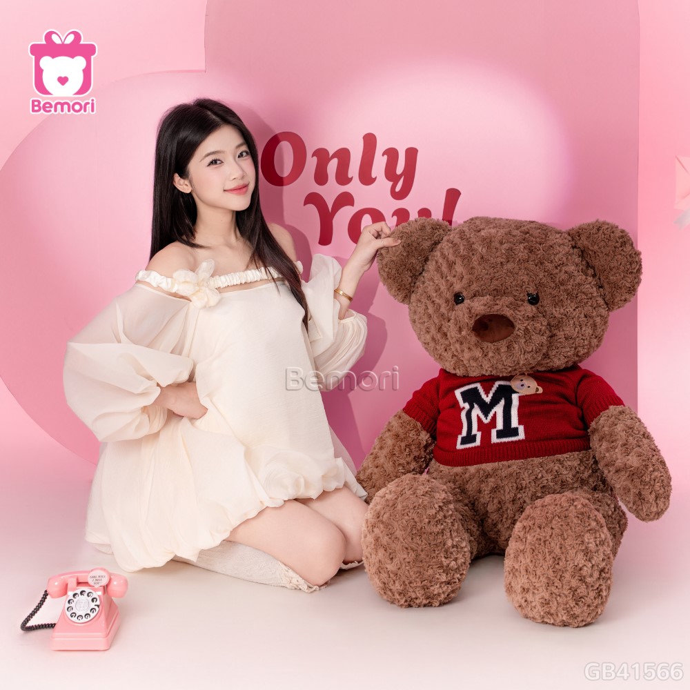 Gấu Bông Teddy Áo Len Chữ M