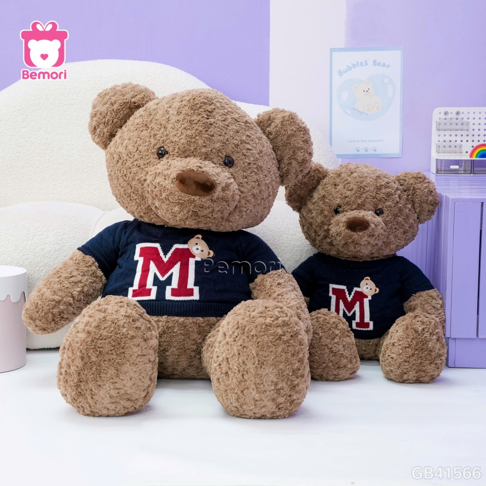 Gấu Bông Teddy Áo Len Chữ M