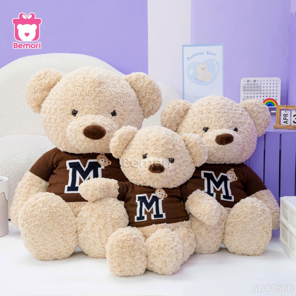 Gấu Bông Teddy Áo Len Chữ M