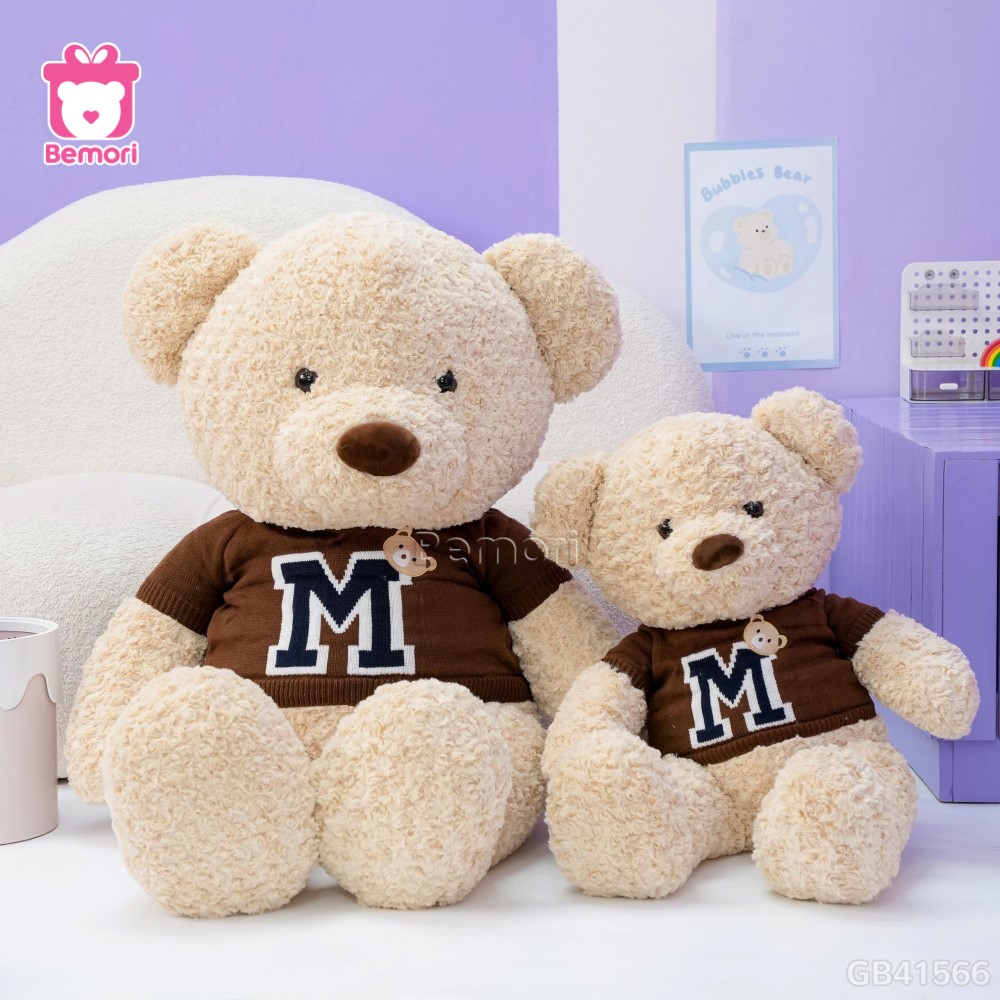 Gấu Bông Teddy Áo Len Chữ M