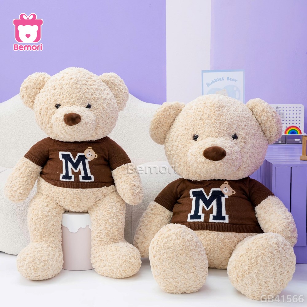 Gấu Bông Teddy Áo Len Chữ M
