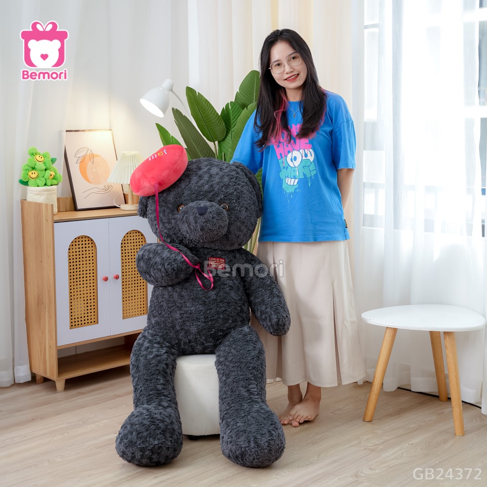 Gấu Bông Teddy Cầm Bóng Tim