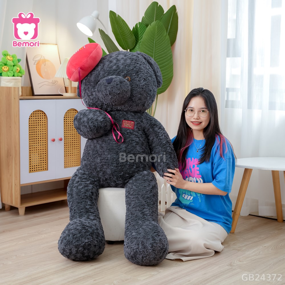 Gấu Bông Teddy Cầm Bóng Tim