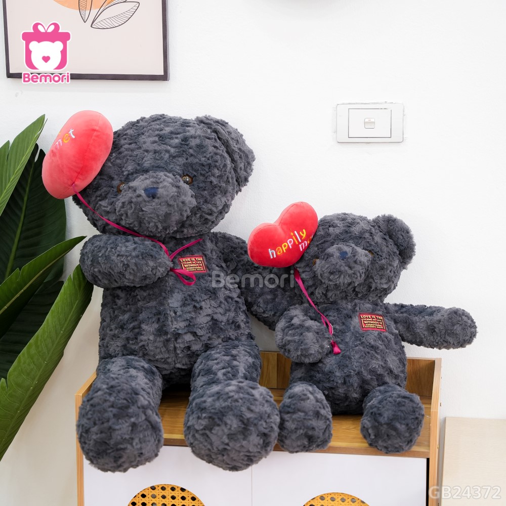 Gấu Bông Teddy Cầm Bóng Tim