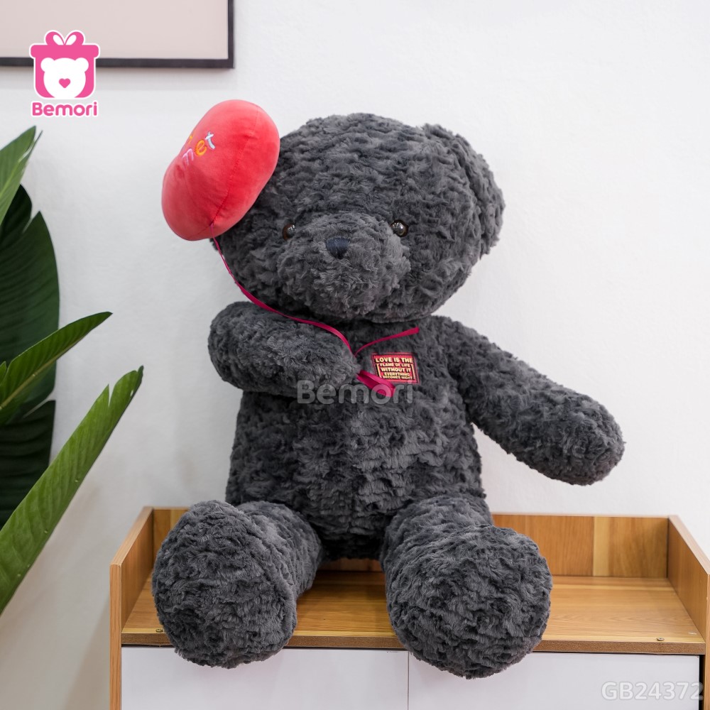 Gấu Bông Teddy Cầm Bóng Tim