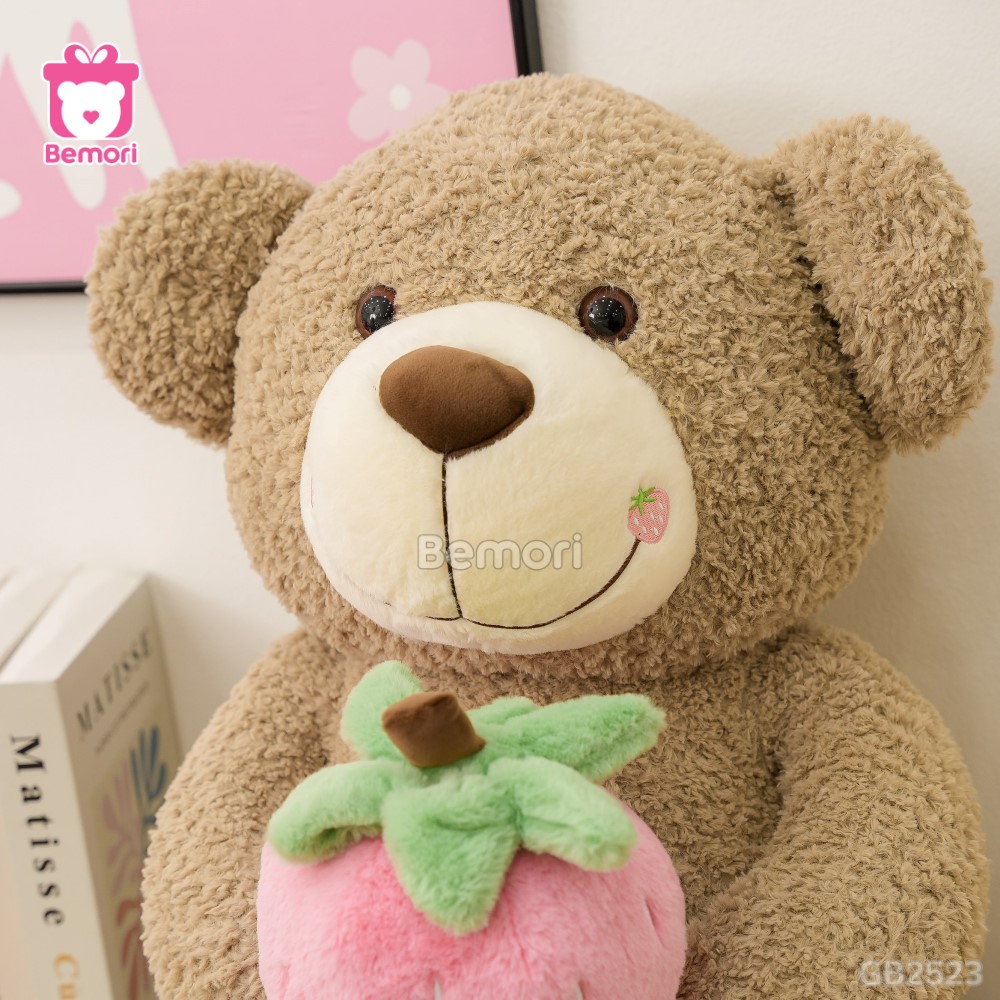 Gấu Bông Teddy Lông Xù Ôm Dâu