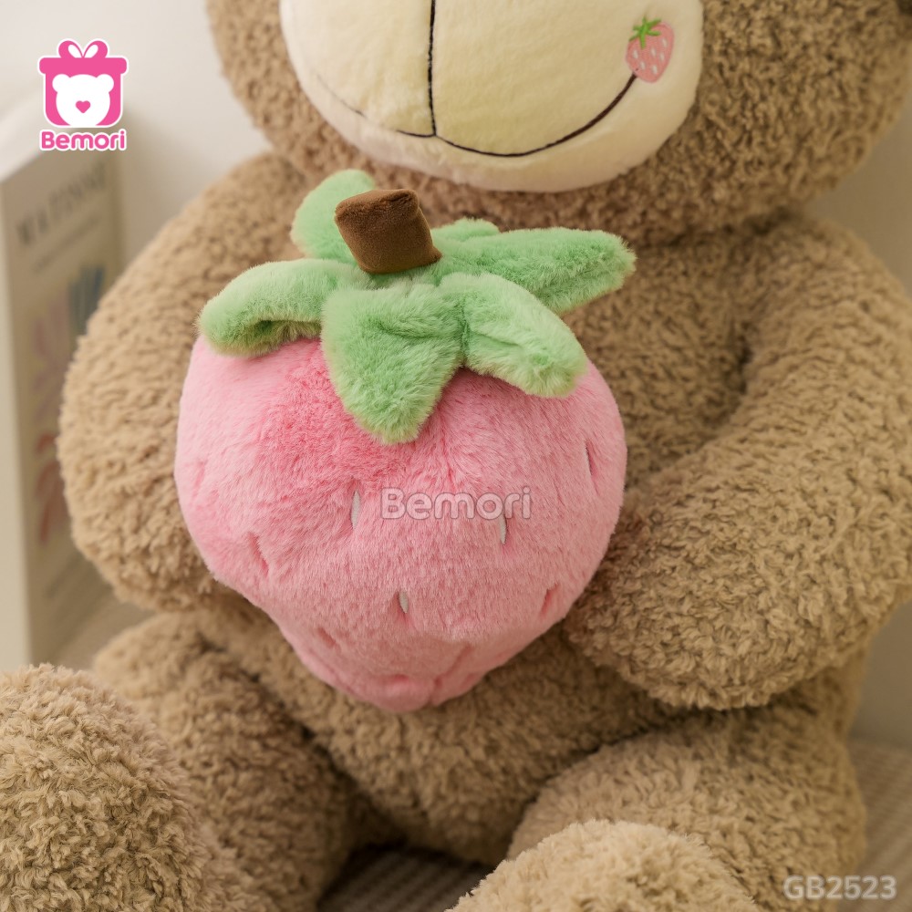 Gấu Bông Teddy Lông Xù Ôm Dâu