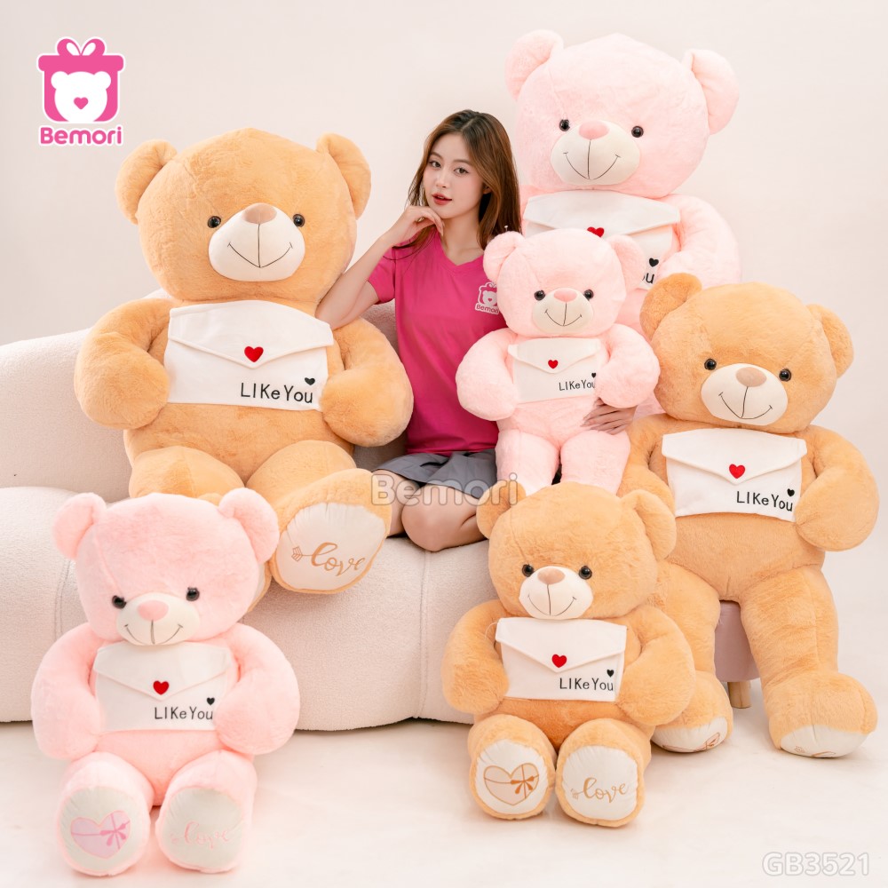 Gấu Bông Teddy Cầm Phong Thư (Big Size)