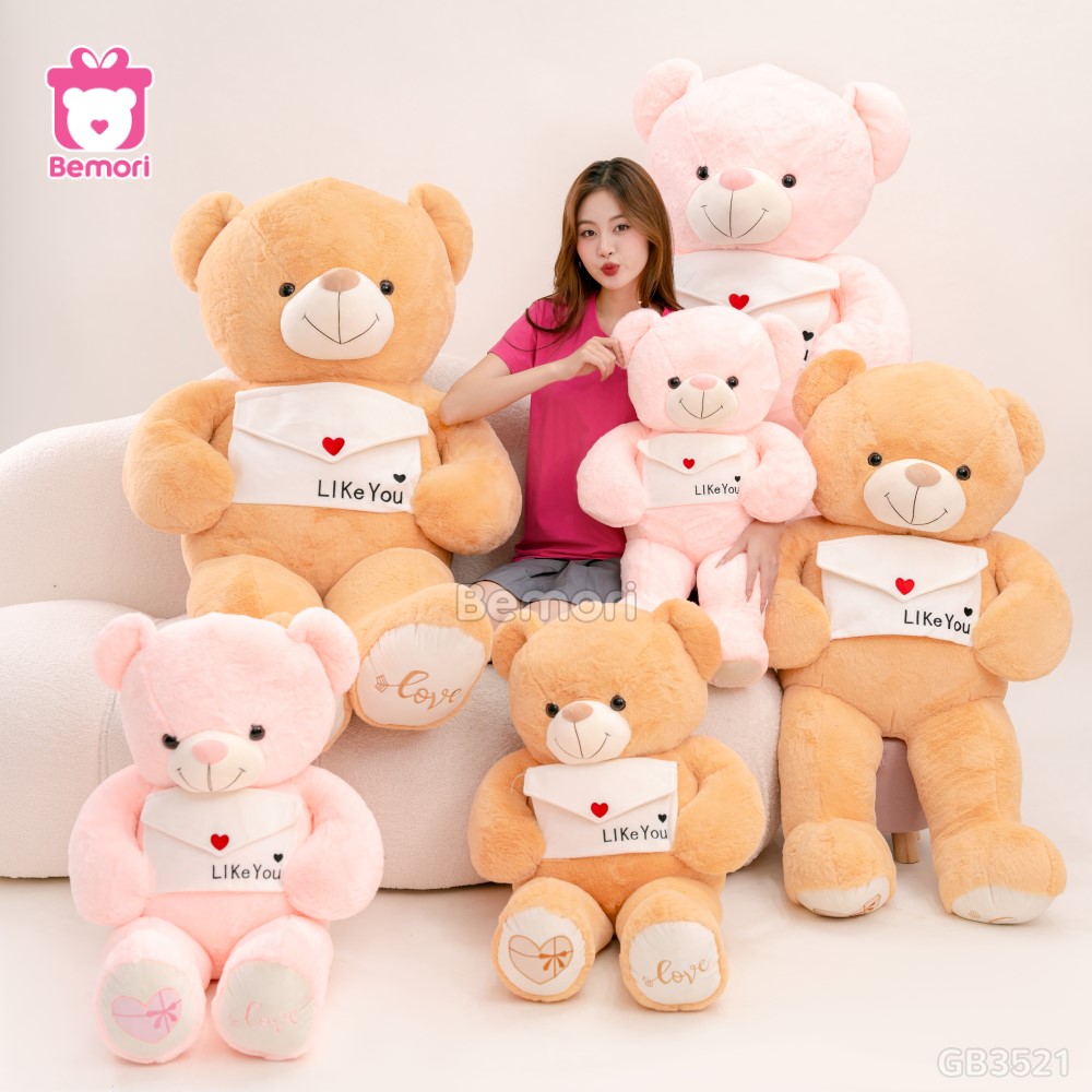 Gấu Bông Teddy Cầm Phong Thư (Big Size)